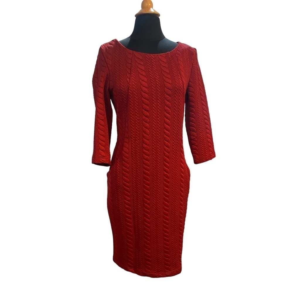 Sharagano Burgandy Cocktail Dress-size 10